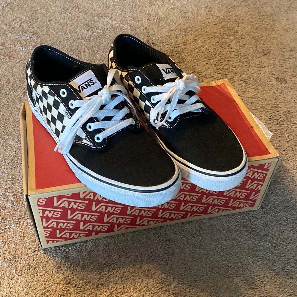 Checkered Black & white vans